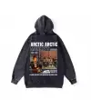 Yıkamalı Artic Monkeys Vintage Kapüşonlu Sweatshirt