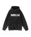 Yıkamalı Gorillaz Vintage Kapüşonlu Sweatshirt