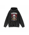 Yıkamalı Kumaş Rock Serisi Megadeth Kapüşonlu Hoodie Sweatshirt