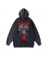 Yıkamalı Kumaş Rock Serisi Skidrow Kapüşonlu Hoodie Sweatshirt