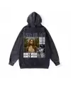 Yıkamalı Lana Del Rey Vintage Kapüşonlu Sweatshirt