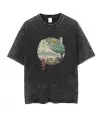 Neighbors Ukiyo-E Beyaz Unisex Oversize T-Shirt