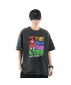 One Piece Siyah Unisex Oversize T-Shirt
