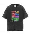 One Piece Siyah Unisex Oversize T-Shirt