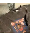 Yıkamalı Streetwear Retro Baskılı Unisex Oversize Vintage T-Shirt