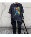 Van Gogh Siyah Unisex Oversize T-Shirt