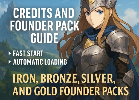 Crystalfall Guide: Reach the Peak of Power in the Game with Credits and Founder Packages!
