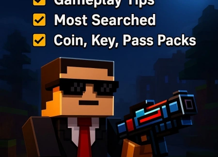 Pixel Gun 3D Rehberi: Oynanış İpuçları, En Çok Arananlar ve Coin, Key, Pass Paketleri Hakkında Her Şey