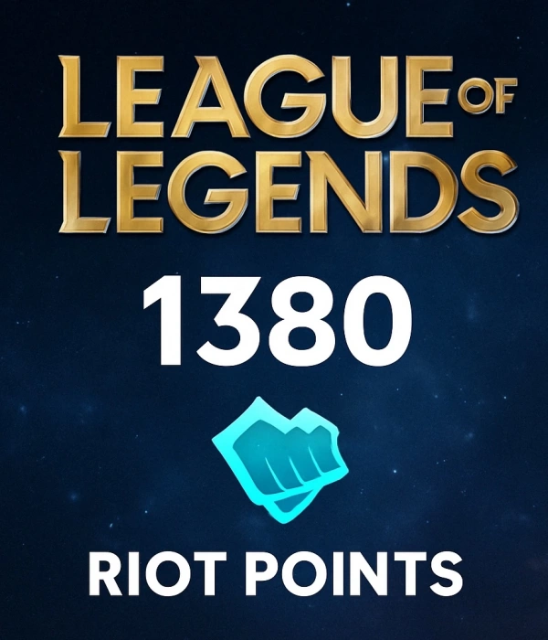 1380 League of Legends Riot Points