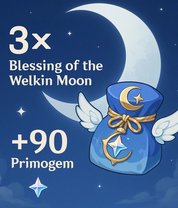 3 X Blessing Of The Welkin Moon
