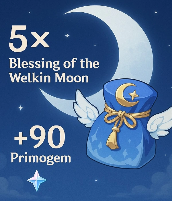 5 X Blessing Of The Welkin Moon