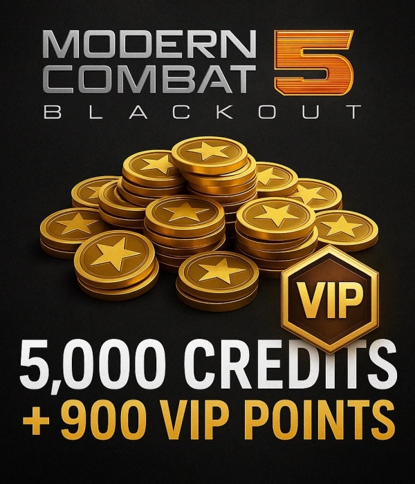 5,000 Credits + 900 Vip Points