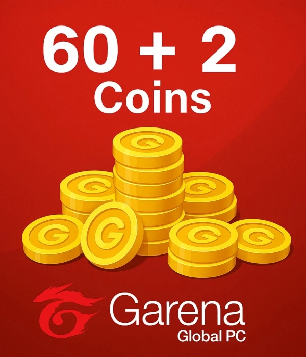 60 + 2 Coins Garena Global PC