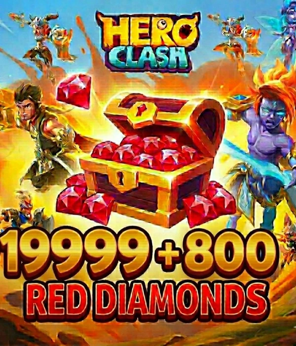 Hero Clash 19999 Rote Diamanten