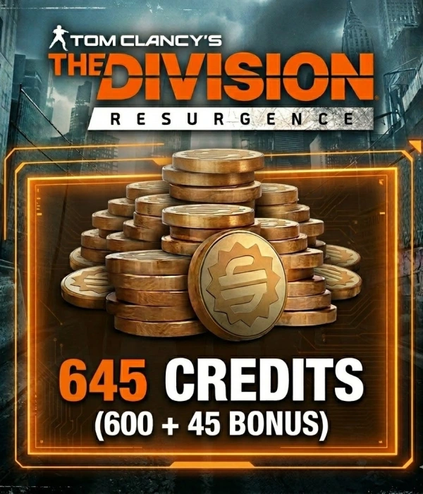 645 Credits (600 + 45 Bonus)
