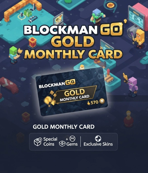 Blockman Go Gold Monthly Card