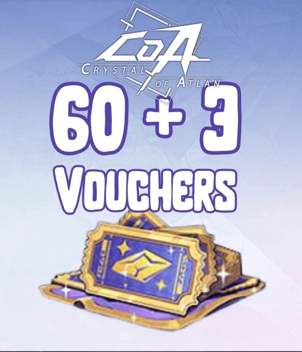 Crystal Of Atlan 60 Vouchers + 3 Bonus