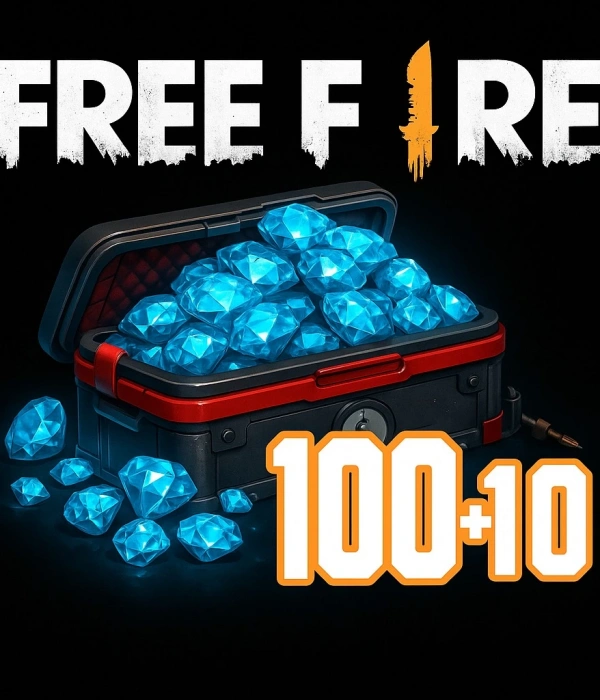 Free Fire 100 + 10 Bonus Diamonds Global