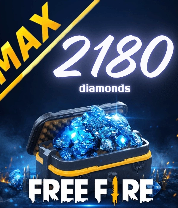 Free Fire MAX 2,180 диаманта