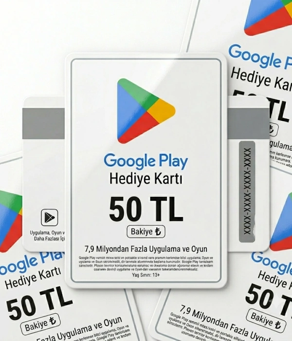 Carte cadeau Google Play de 50 TL