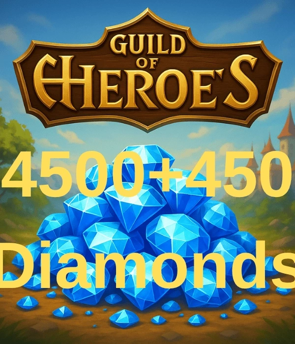 Guild Of Heroes 4500 + 450 Elmas
