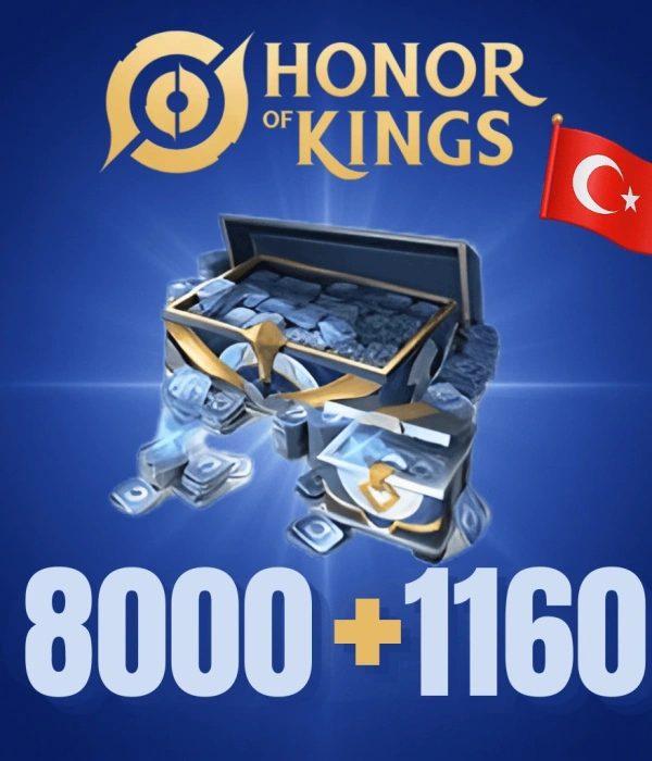 Honor of Kings 8000 + 1160 Jeton TR