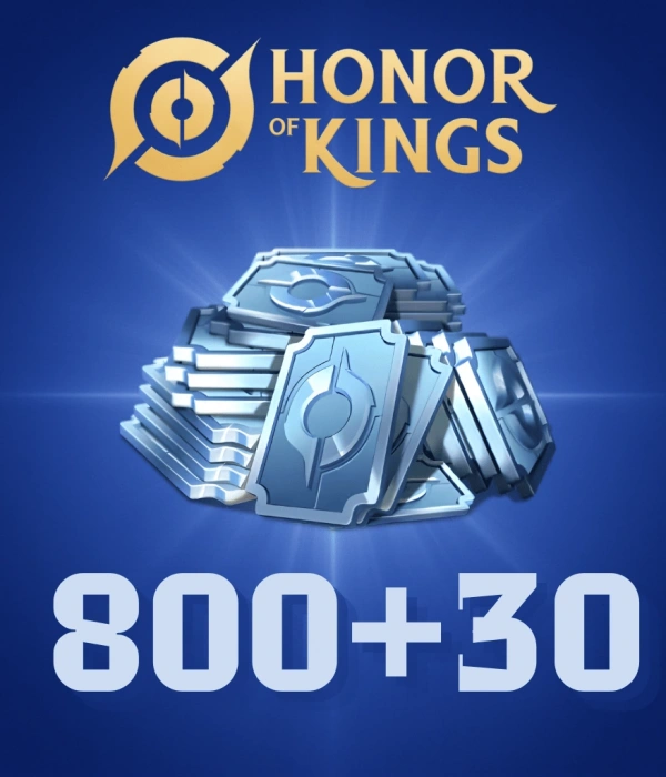 Honor of Kings 830 (800+30) Tokens Global