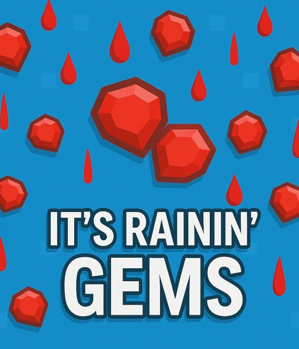 Growtopia Its Rainin Gems ( 477.750 Gems )