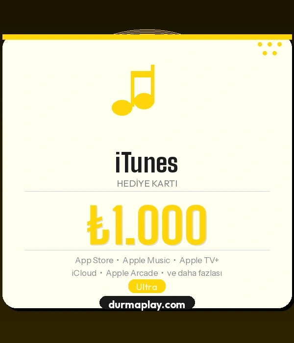 iTunes Gift Card 1000 TL