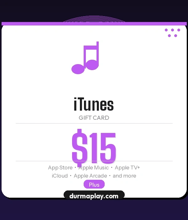 iTunes Hədiyyə Kartı 15 ABŞ dolları