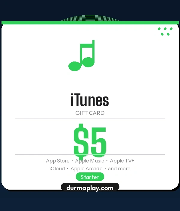 iTunes Hədiyyə Kartı 5 USD