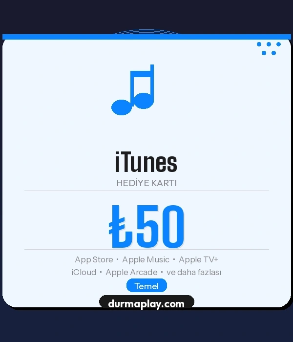 iTunes Gift Card 50 TL