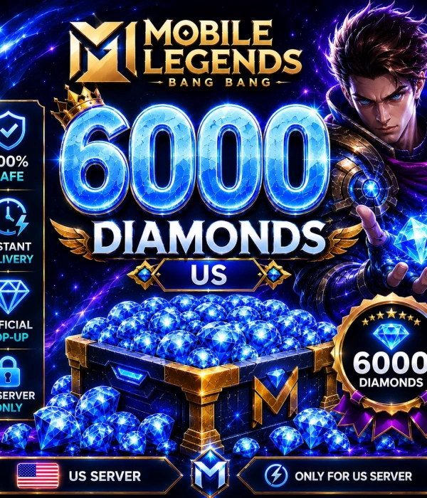 MLBB 5000+1000 Diamonds US