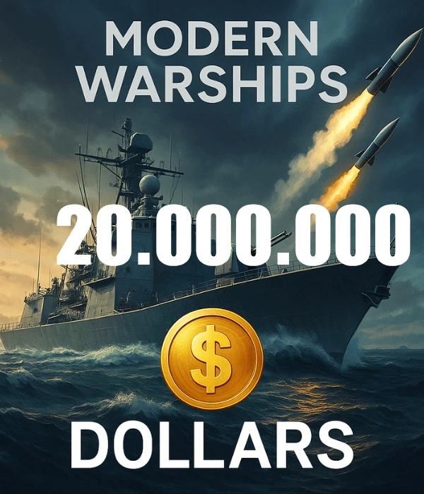 Modern Warships 20.000.000 Dolar