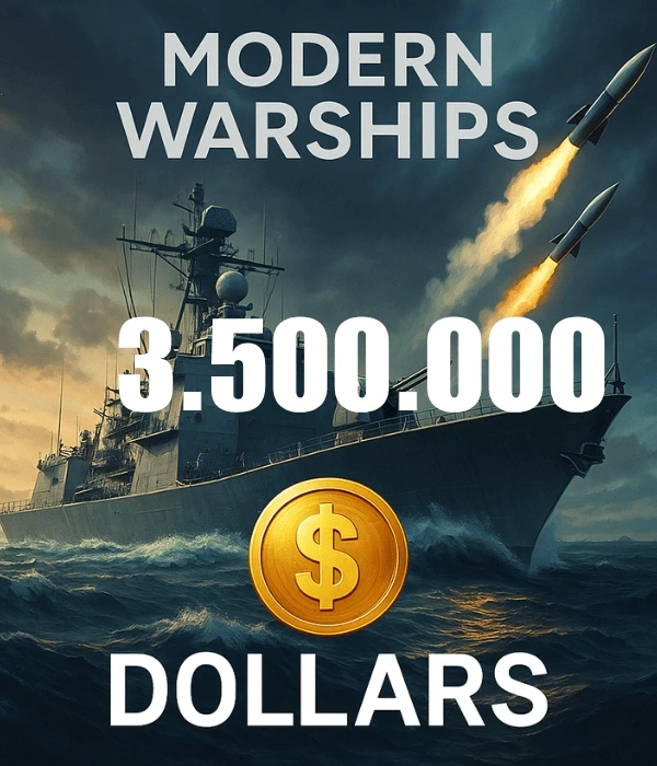 Modern Warships 3.500.000 Dolar