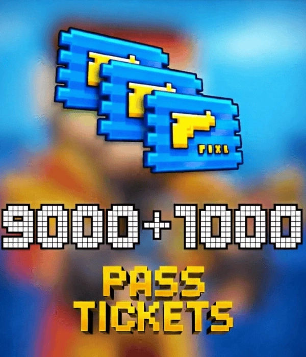 Pixel Gun 3D 10000 (9000+1000) Pixel Pass Tickets