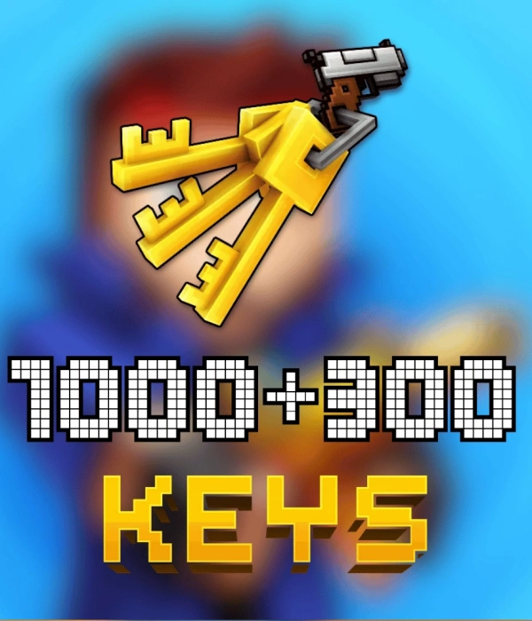 Pixel Gun 3D 1300 (1000+300) Keys