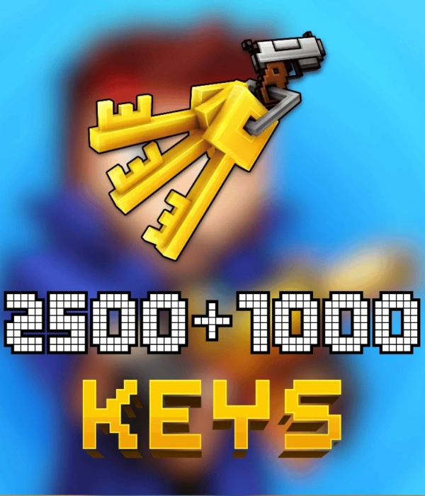 Pixel Gun 3D 3500 (2500+1000) Keys