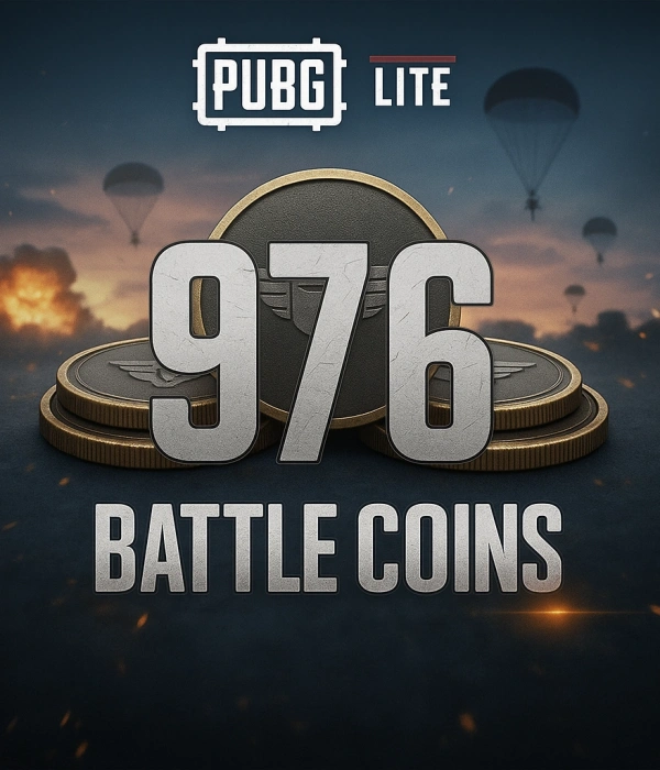PUBG MOBILE LITE – 976 (610+366) Battle Coin