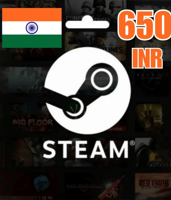 Steam Wallet 650 INR