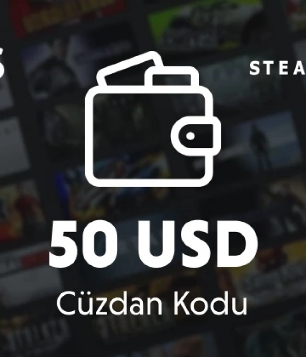 Steam Cüzdan Kartı 50 ABD Doları