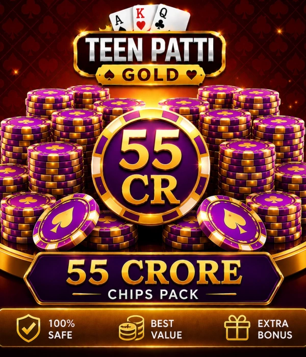Teen Patti Gold 55 Cr Chips Pack