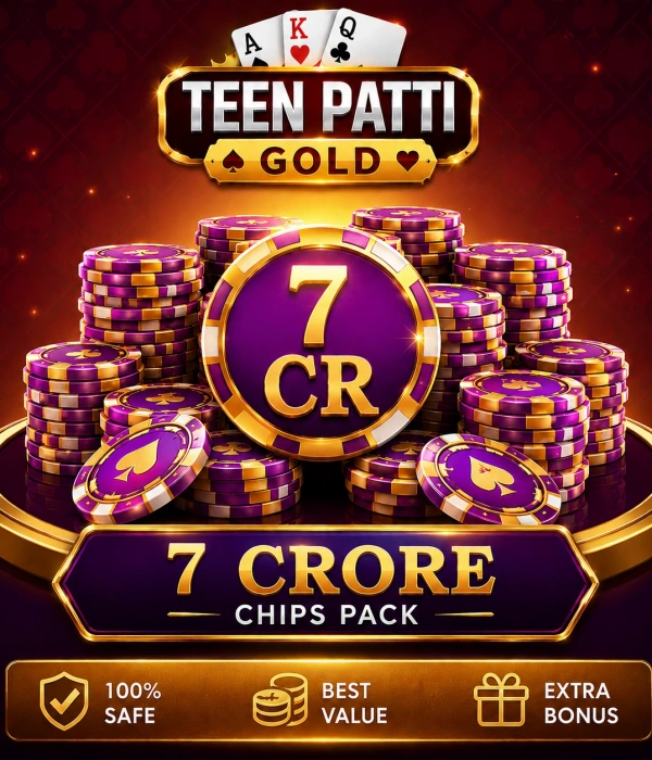 Teen Patti Gold 7 Cr Chips Pack