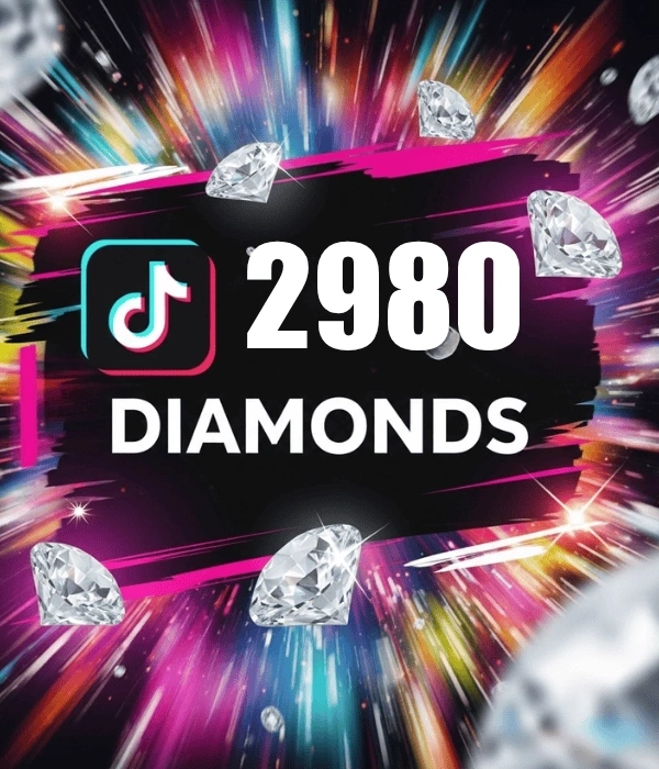 TikTok 2980 Diamonds China