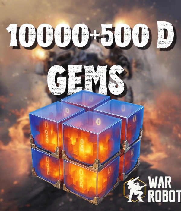 War Robots 10000 + 500 D Gems