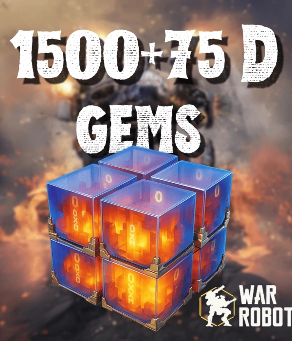 War Robots 1500 + 75 D Gems