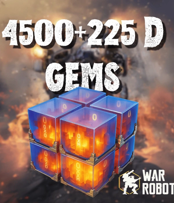 War Robots 4500 + 225 D Gems