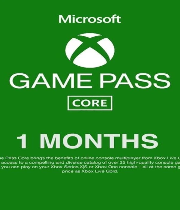 Membresía de 1 mes de Xbox Game Pass Core