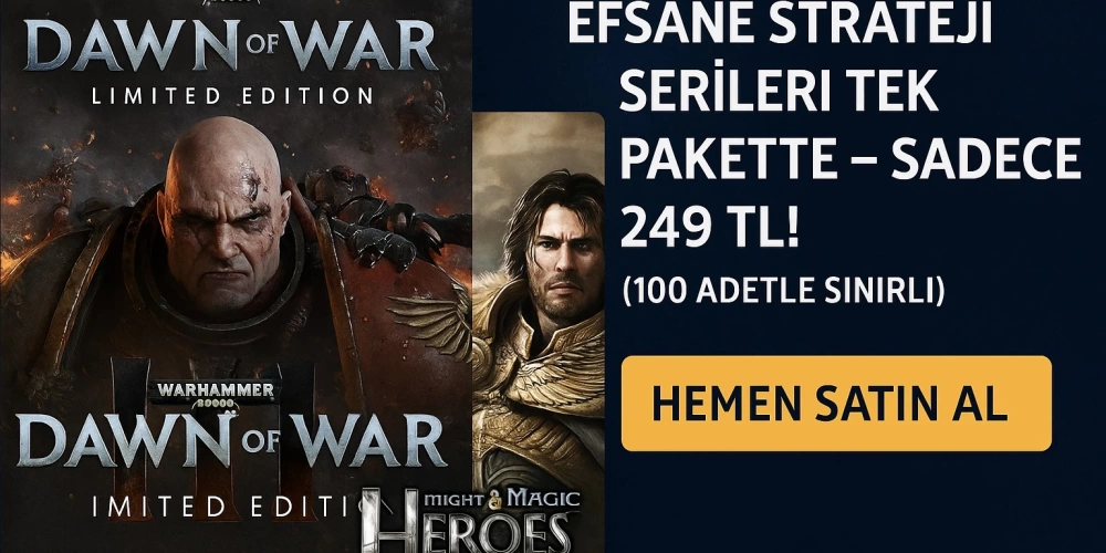 Efsane Strateji Serileri Tek Pakette – Sadece 249 TL! (100 Adetle Sınırlı)