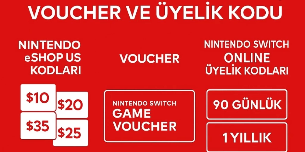 Nintendo eShop Код, Ваучер и Онлайн-членство - Цифровой Ключ К Отдыху!